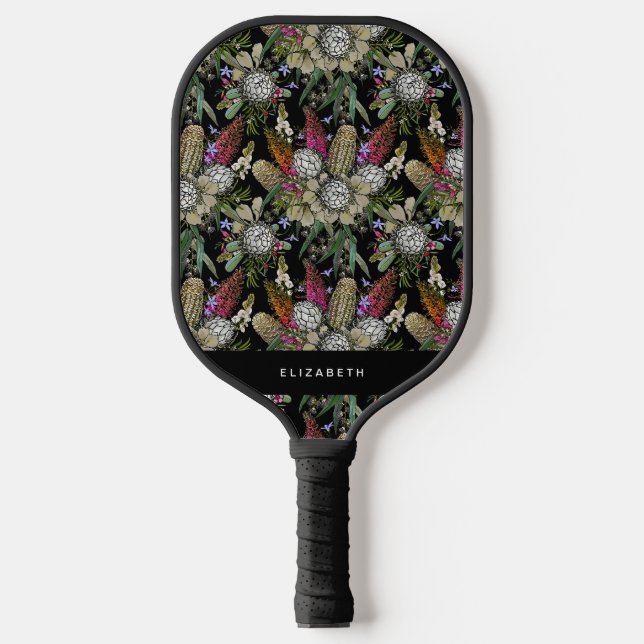 Palas De Pickleball Personalizado Wild Bush Flor Bouquet - Protea (Anverso)