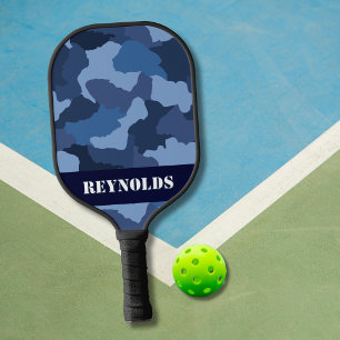 Palas De Pickleball Personalizar el Camo Azul Camuflaje azul militar
