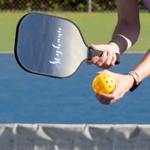 Palas De Pickleball Personalizar el fondo azul beige Océano Pacífico