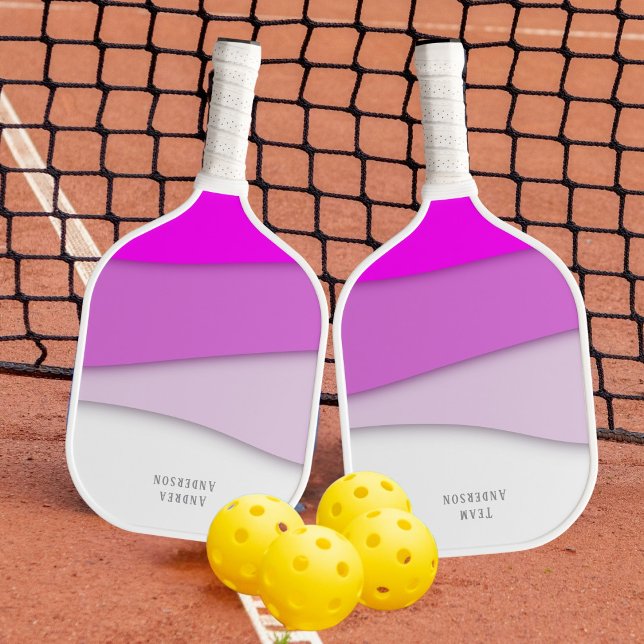 Palas De Pickleball Personalizar el nombre Olas rosas (Subido por el creador)