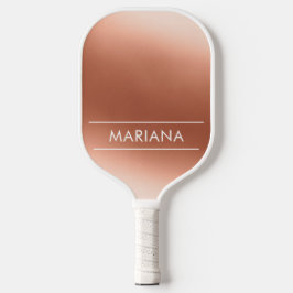 Palas De Pickleball Personalized Chic Rose Gold Pickleball Paddle