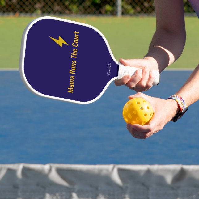 Palas De Pickleball Personalized Mama Runs The Court Pickleball Mom (in situ)
