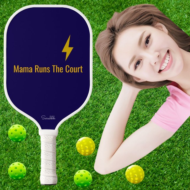 Palas De Pickleball Personalized Mama Runs The Court Pickleball Mom (Subido por el creador)