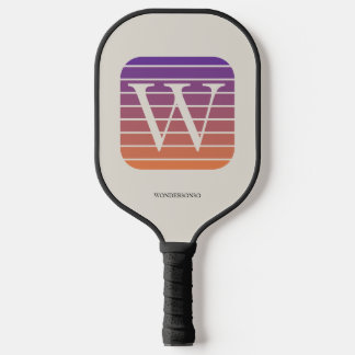 Palas De Pickleball Personalized Ombre Monogram square