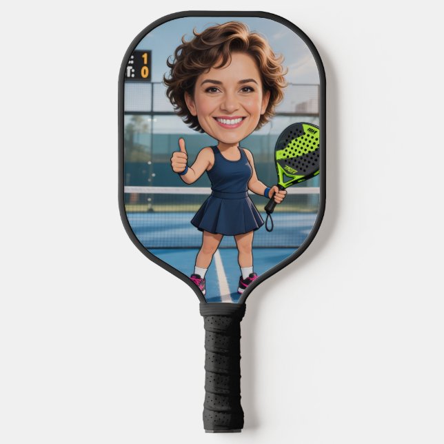 Palas De Pickleball Personalized Paddle/Pickleball Star Caricature (Anverso)