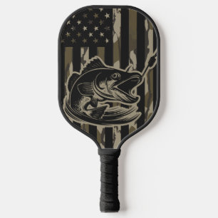 Palas De Pickleball Pesca de Bass Fisher Camo Bandera Bottomland Camo