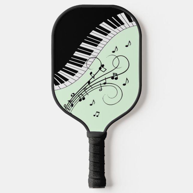 Palas De Pickleball Piano de diseño musical y notas (Anverso)