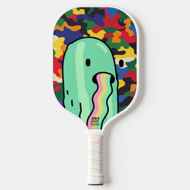 Palas De Pickleball Pickle Doodle Pickle Ball Paddle (Anverso)