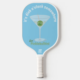 Palas De Pickleball Pickle Martini Dink O'Clock personalizado - Azul