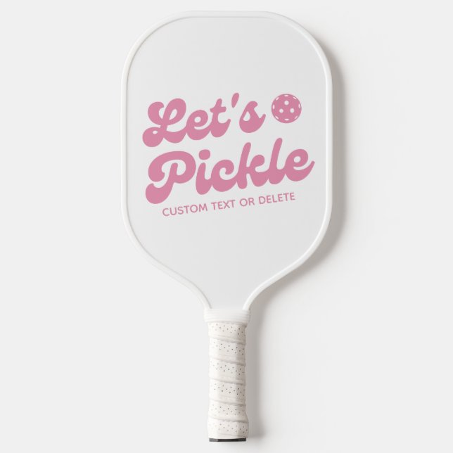 Palas De Pickleball Pickle Pink Guay Retro personalizado (Anverso)