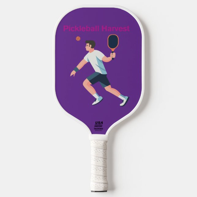 Palas De Pickleball Pickleball Harvest – Athletic Player Paddle Design (Anverso)