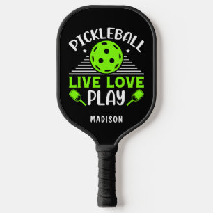 Palas De Pickleball Pickleball Live Love Play Typografía Nombre
