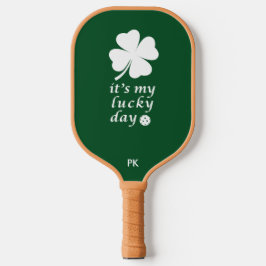 Palas De Pickleball Pickleball Lucky Day Shamrock Funny Green
