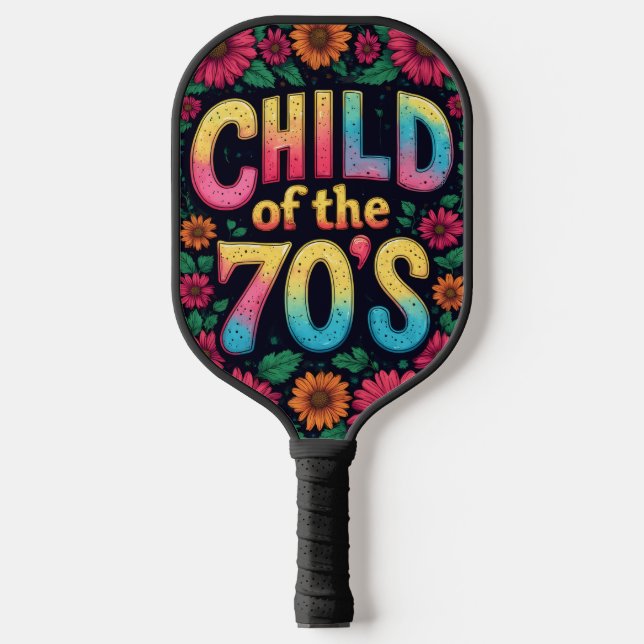 Palas De Pickleball Pickleball Paddle CHILD OF THE 70'S - Retro Art (Anverso)