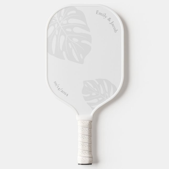 Palas De Pickleball Pickleball Paddle Classic Tropical Palm Leaf (Anverso)
