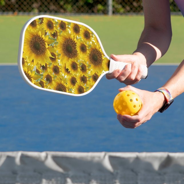 Palas De Pickleball Pickleball Paddle Cute Floral Sunflower  (in situ)