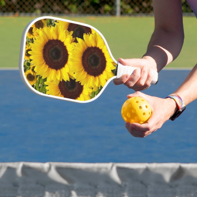 Palas De Pickleball Pickleball Paddle Cute Floral Sunflower  (in situ)