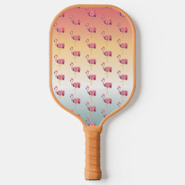 Palas De Pickleball Pickleball Paddle Flamingo Aves del atardecer