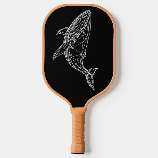 Palas De Pickleball Pickleball Paddle Modern Geometric Whale (Reverso )