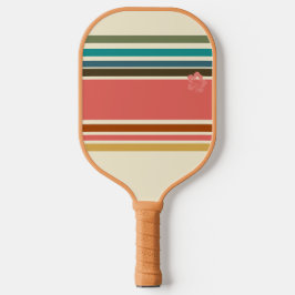 Palas De Pickleball Pickleball Paddle Retro Hibiscus Stripe