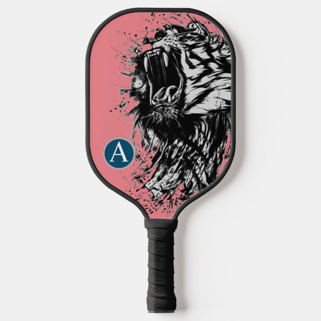 PALAS DE PICKLEBALL PICKLEBALL PADDLE TIGRE DIY INICIAL Y NUBES (Anverso)