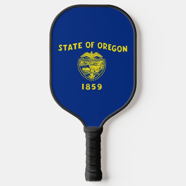 Palas De Pickleball Pickleball Paddle with flag of Oregon, USA (Anverso)