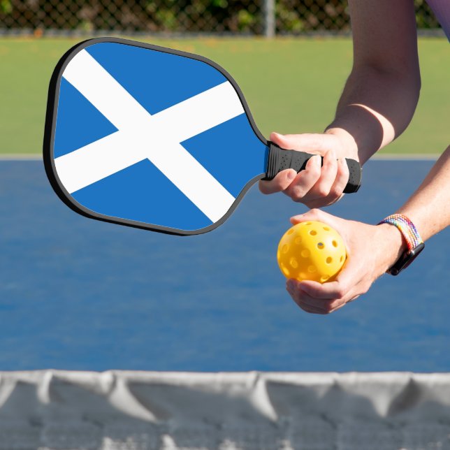 Palas De Pickleball Pickleball Paddle with flag of Scotland (in situ)