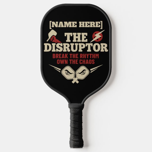 Palas De Pickleball Pickleball Personalized Name The Disruptor Paddle (Anverso)