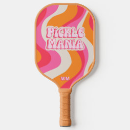 Palas De Pickleball Pickleball Picklemania Retro Ondas Iniciales de Te