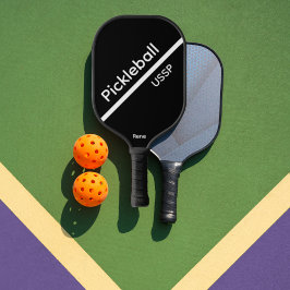 Palas De Pickleball Pickleball USSP Nombre Paddle Black Pickleball
