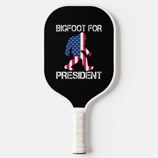 Palas De Pickleball Pie Grande Para El Presidente Funny Bigfoot (Anverso)