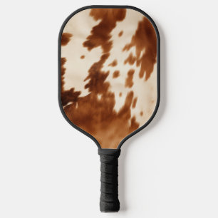 Palas De Pickleball Piel de vaca de Crema Marrón Occidental