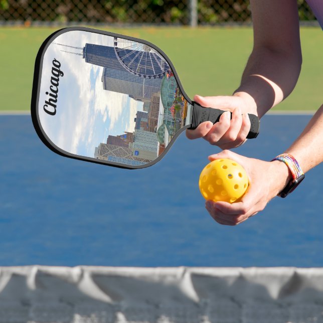 Palas De Pickleball Pier y Hancock de la Marina Skyline de Chicago (in situ)