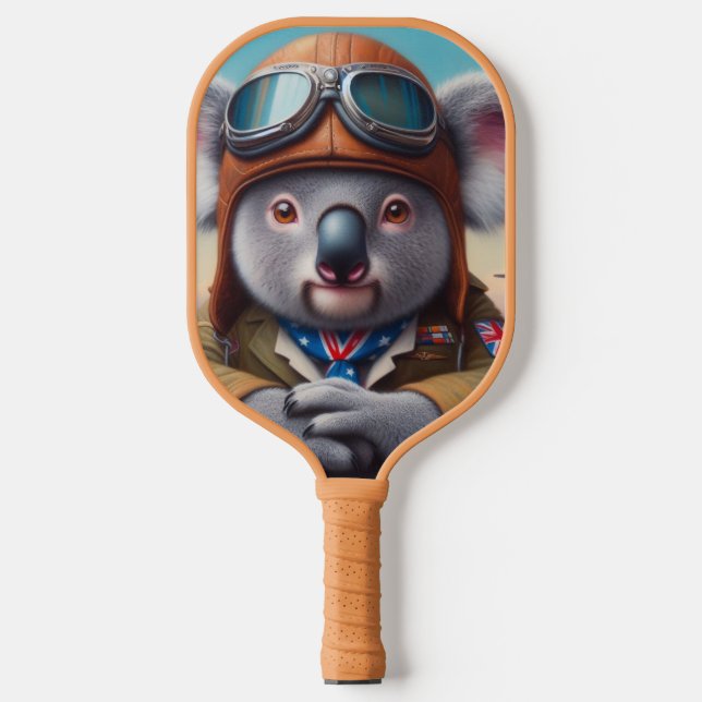 Palas De Pickleball Piloto de avión de Koala (Anverso)