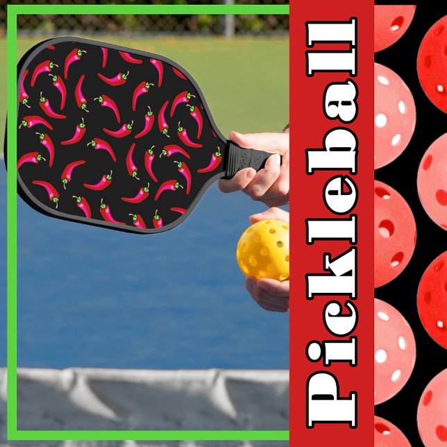 Palas De Pickleball Pimientos picantes rojos (Hot Chili Peppers Red Spicy Pickleball Paddle)
