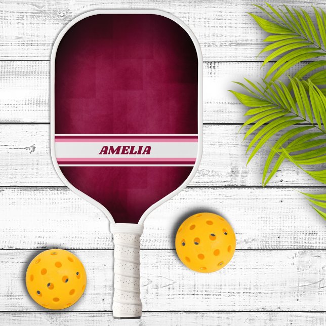 Palas De Pickleball Pink and White Personalized Pickleball Paddle (Subido por el creador)