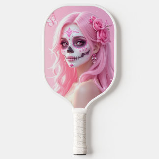 Palas De Pickleball Pink Lady Sugar Skull