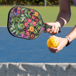 Palas De Pickleball Pink Meadow Floral