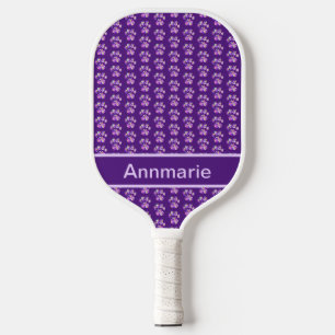 Palas De Pickleball Pink morado de silueta de tracción animal sobre Pe
