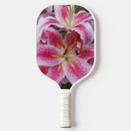 Palas De Pickleball Pink Oriental Lilies Floral