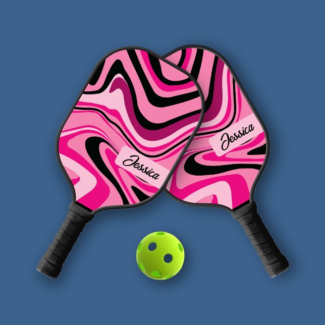 Palas De Pickleball Pink Personal de moda con curvas fluidas (Subido por el creador)