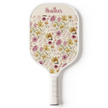 Pink Watercolor Wildflower Custom Name 