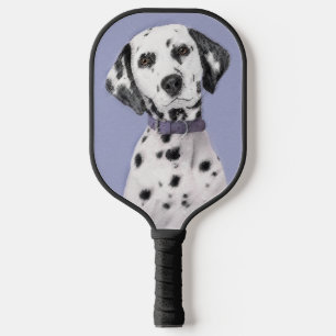 Palas De Pickleball Pintura dálmata - Arte de perro original