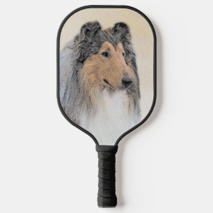 Palas De Pickleball Pintura de Collie (Rough) - Arte de Perro Original