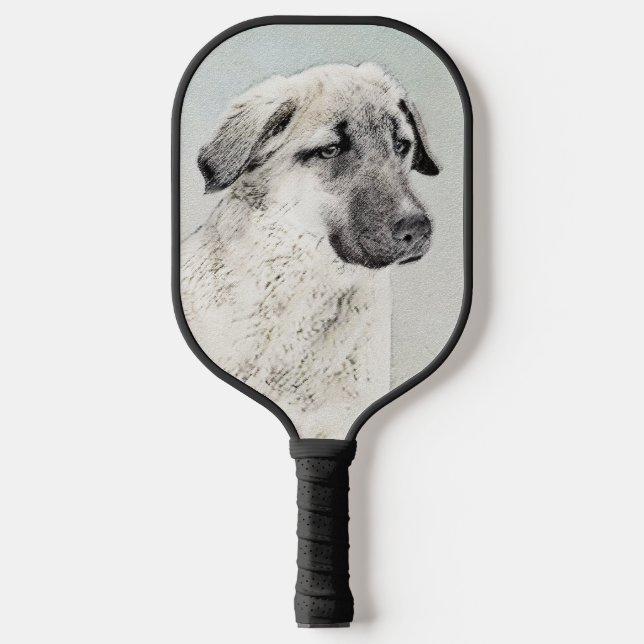 Palas De Pickleball Pintura de pastor anatoliano - Foto original de ar (Anverso)