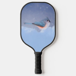 Palas De Pickleball Pintura de Titmouse - Arte de pájaro original