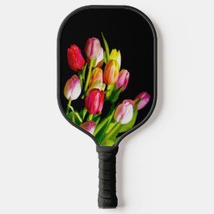 Palas De Pickleball Pintura de tulipán - Arte de flores original