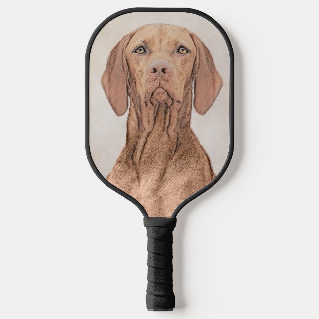 Palas De Pickleball Pintura de Vizsla - Arte Perro Original. (Anverso)
