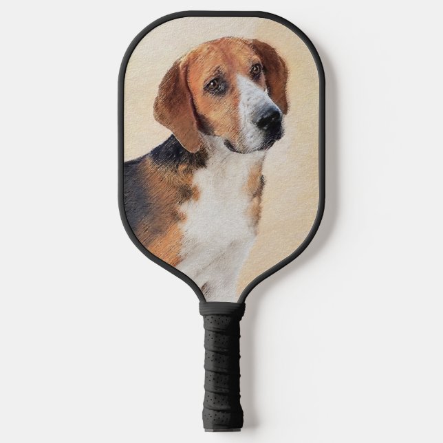 Palas De Pickleball Pintura Harrier - Arte Perro Original Cuto (Anverso)
