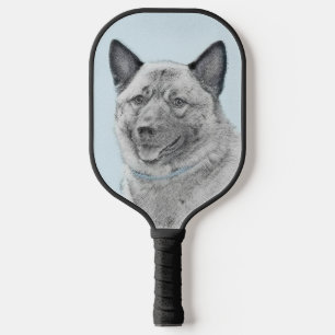 Palas De Pickleball Pintura noruega de elkhound - Arte original de per
